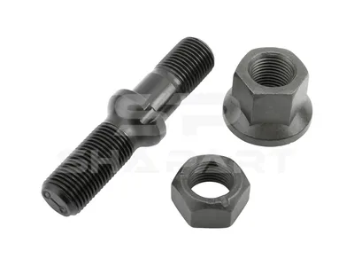 10.10010 Wheel bolt, complete, M22 x 2, LTh1: 43 mm, LTh2: 28 mm, Lu: 48 mm, D: 32 mm, L: 110 mm, 10.9