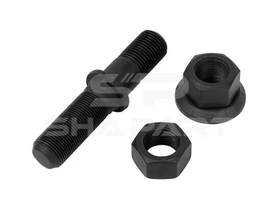 10.10041 Wheel bolt, complete, M22 x 2, LTh1: 50 mm, M22 x 1,5, LTh2: 26 mm, D: 32 mm, L: 114 mm, L1: 49 mm, L2: 60 mm, 10.9