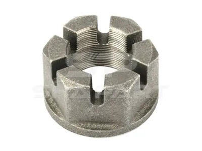 10.10050 Castle nut, D: 92 mm, M52 x 2, SW: 80, H: 52 mm