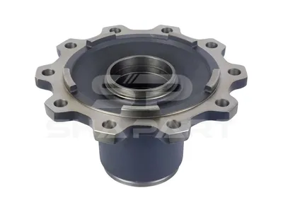 10.10404 Wheel hub, without bearings, d1: 110 mm, d2: 130 mm, D: 380 mm, 10 bores, b: 22 mm, P: 335 mm, M125 x 2, H: 217 mm