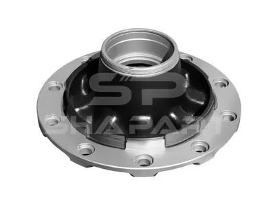 10.10415 Wheel hub, without bearings, d1: 120 mm, d2: 150 mm, D: 380 mm, 10 bores, b: 22 mm, P: 335 mm, M136 x 2,5, H: 206 mm