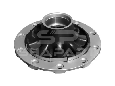 10.10420 Wheel hub, without bearings, d1: 110 mm, d2: 130 mm, D: 380 mm, 10 bores, b: 22 mm, P: 335 mm, M115 x 3, H: 210 mm