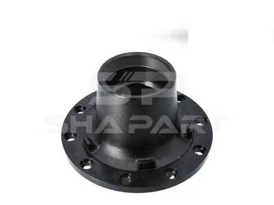 10.10422 Wheel hub, without bearings, d1: 150 mm, d2: 200 mm, D: 380 mm, 10 bores, b: 22 mm, P: 335 mm, M155 x 3, H: 285 mm