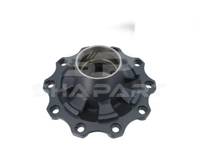 10.10424 Wheel hub, without bearings, d1: 120 mm, d2: 150 mm, D: 380 mm, 10 bores, b: 22 mm, P: 335 mm, M125 x 2, H: 205 mm