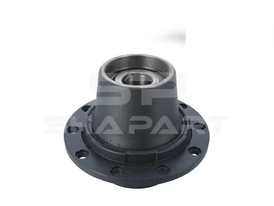 10.10429 Wheel hub, with bearing, d1: 150 mm, d2: 200 mm, D: 380 mm, 10 bores, b: 22 mm, P: 335 mm, M155 x 3, H: 285 mm