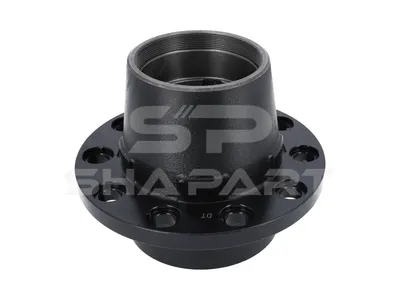 10.10590 Wheel hub, without bearings, d1: 120 mm, d2: 150 mm, D: 270 mm, 10 bores, b: 22 mm, P: 225 mm, M125 x 2, H: 205 mm