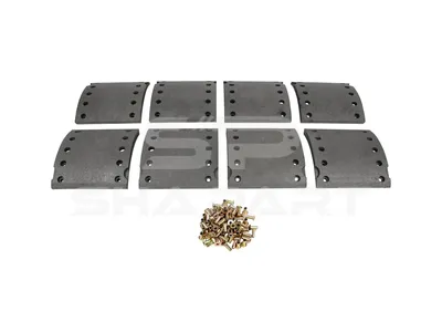 10.13000 Drum brake lining kit, axle kit - oversize, D: 420 mm, W: 200 mm, S: 17.8 mm