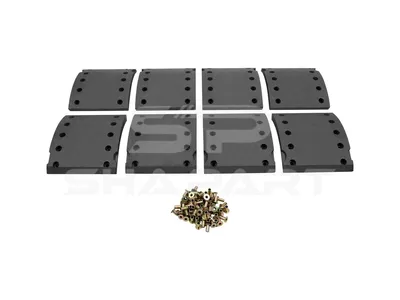 10.13004 Drum brake lining kit, axle kit - oversize, W: 180 mm, S: 19.5 mm