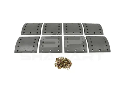 10.13008 Drum brake lining kit, axle kit, W: 220 mm, S: 17.8 mm
