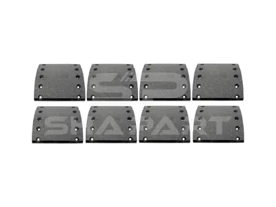 10.13016 Drum brake lining kit, axle kit, W: 200 mm, S: 18 mm