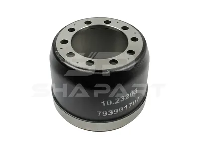 10.13203 Brake drum, D: 300 mm, 10 bores, b: 23 mm, P: 225 mm, d: 190 mm, H: 260 mm, B: 209 mm