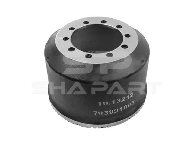 10.13212 Brake drum, D: 360 mm, 10 bores, b: 23 mm, P: 225 mm, d: 190 mm, H: 260 mm, B: 200 mm
