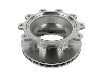 10.14101 Brake disc, D: 377 mm, 10 bores, b: 23 mm, P: 335 mm, d: 290 mm, H: 159.5 mm, S: 45 mm, s: 37 mm