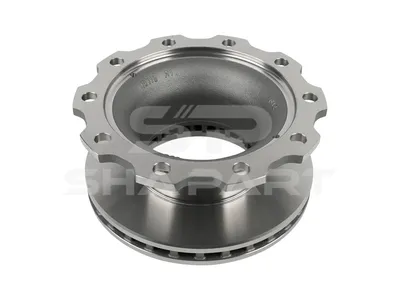 10.14103 Brake disc, D: 377 mm, 10 bores, b: 23 mm, P: 335 mm, d: 290 mm, H: 169.5 mm, S: 45 mm, s: 37 mm