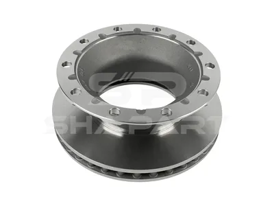 10.14105 Brake disc, D: 430 mm, 10 bores, b: 22.5 mm, P: 335 mm, d: 293.5 mm, H: 159.5 mm, S: 45 mm, s: 40 mm