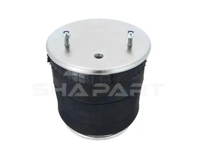 10.16013 Air spring, with steel piston, D: 260 mm, Dmax: 315 mm, M12 x 1,75, M22 x 1,5, L: 340 mm