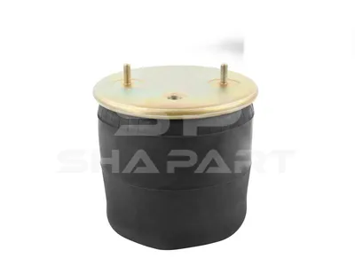 10.16036 Air spring, with plastic piston, D1: 259 mm, D2: 200 mm, M12, M16 x 2, M22 x 1,5, Lmin: 202 mm, Lmax: 568 mm