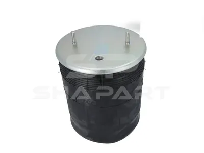10.16037 Air spring, with plastic piston, D: 259 mm, Dmax: 287 mm, M12, M22 x 1,5, L: 520 mm