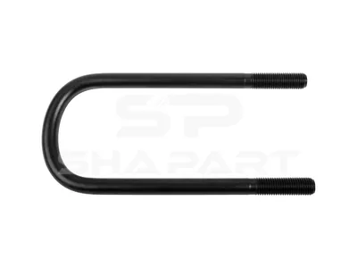 10.16314 U-bolt, r: 45 mm, R: 90 mm, M24 x 3, LTh: 75 mm, L: 345 mm, w: 128 mm