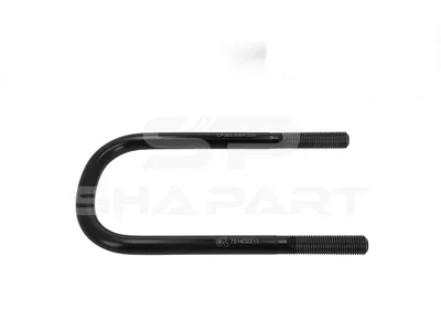 10.16320 U-bolt, r: 44 mm, R: 78 mm, M22 x 2,5, LTh: 80 mm, L: 295 mm, w: 130 mm, 10.9