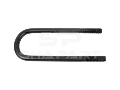 10.16321 U-bolt, r: 35 mm, R: 60 mm, M24 x 3, LTh: 80 mm, L: 345 mm, w: 100 mm, 10.9