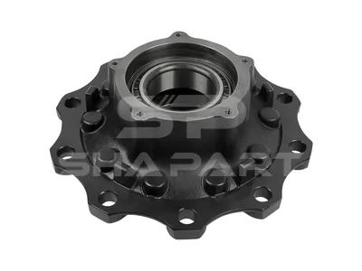 10.20404 Wheel hub, with bearing, d1: 147 mm, d2: 147 mm, D: 376.5 mm, 10 bores, b: 23.4 mm, H: 173 mm