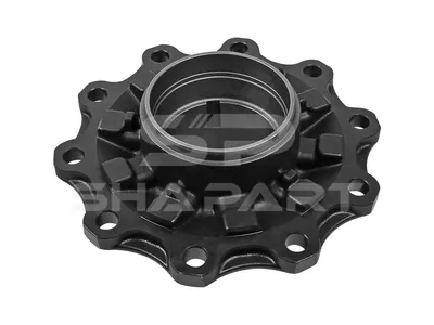 10.20407 Wheel hub, without bearings, d1: 147 mm, d2: 147 mm, D: 376.5 mm, 10 bores, b: 23.4 mm, H: 173 mm