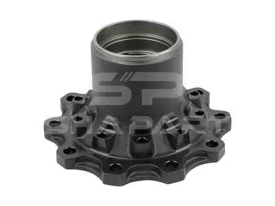 10.20408 Wheel hub, without bearings, d1: 140 mm, d2: 152 mm, D: 376 mm, 10 bores, b: 23.1 mm, P: 335 mm, H: 212 mm