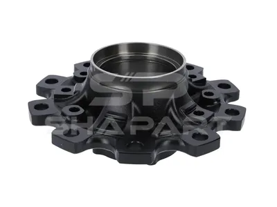 10.20410 Wheel hub, without bearings, d1: 140 mm, d2: 140 mm, D: 377 mm, 10 bores, b: 23.5 mm, H: 158 mm