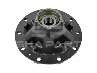 10.20432 Wheel hub, with bearing, d1: 110 mm, d2: 130 mm, D: 377 mm, 10 bores, b: 23.4 mm, H: 201 mm