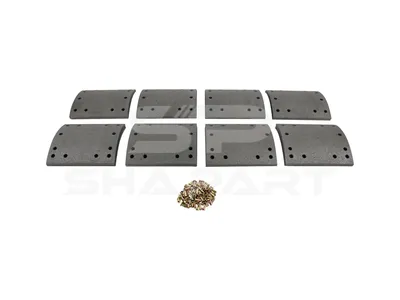 10.23000 Drum brake lining kit, axle kit, W: 220 mm, S: 18.5 mm