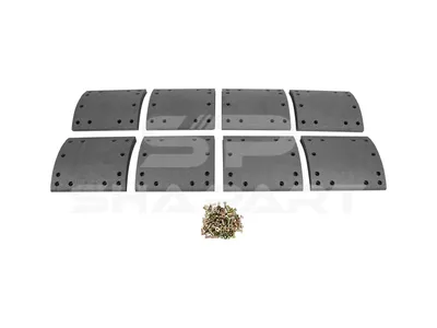 10.23004 Drum brake lining kit, axle kit - oversize, W: 220 mm, S: 19.5 mm
