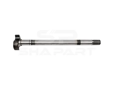 10.23104 Brake camshaft, left, D: 38 mm, L1: 569.8 mm, L3: 525.5 mm, 10 teeth