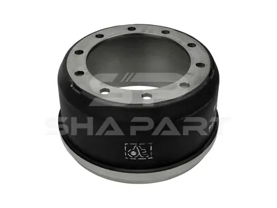 10.23201 Brake drum, D: 419 mm, 10 bores, b: 24.5 mm, P: 335 mm, d: 282 mm, H: 248 mm, B: 204 mm
