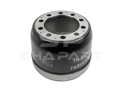 10.23203 Brake drum, D: 311 mm, 10 bores, b: 25 mm, P: 225 mm, d: 183 mm, H: 260 mm, B: 202 mm