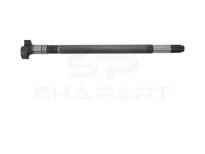 10.23454 Brake camshaft, left, D: 42 mm, L1: 729.1 mm, L3: 684.1 mm, 10 teeth