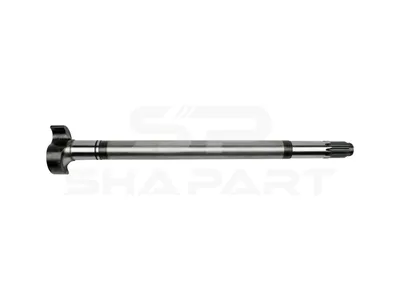 10.23538 Brake camshaft, left, D: 40 mm, L1: 631.8 mm, L3: 587.5 mm, 10 teeth