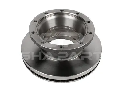 10.24100 Brake disc, D: 378 mm, 10 bores, P: 250 mm, M16 x 2, d: 222 mm, H: 150 mm, S: 45 mm, s: 39 mm
