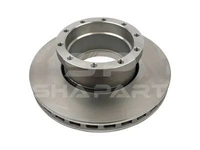10.24107 Brake disc, D: 434 mm, 10 bores, P: 220 mm, M16 x 1,5, d: 194 mm, H: 135 mm, S: 45 mm, s: 37 mm
