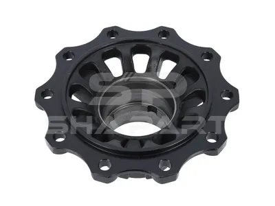 10.30404 Wheel hub, without bearings, d1: 138 mm, d2: 138 mm, D: 385.5 mm, 10 bores, b: 22 mm, P: 335 mm, H: 143.8 mm