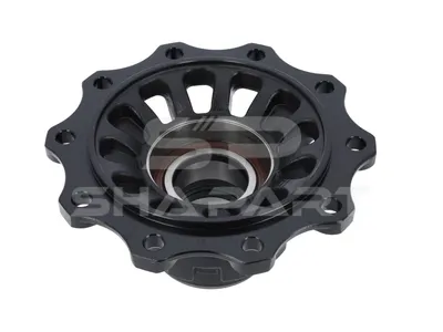 10.30407 Wheel hub, with bearing, d1: 138 mm, d2: 138 mm, D: 380 mm, 10 bores, b: 22 mm, H: 156 mm