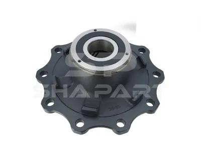 10.30426 Wheel hub, with bearing, d1: 120 mm, d2: 147 mm, D: 380 mm, 10 bores, b: 22 mm, H: 184.5 mm