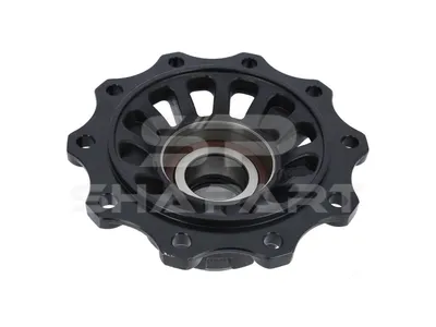 10.30428 Wheel hub, with bearing, with ABS ring, d1: 138 mm, d2: 138 mm, D: 385.5 mm, 10 bores, b: 22 mm, P: 335 mm, H: 143.8 mm