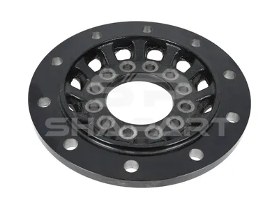 10.30437 Flange, wheel hub, D: 386 mm, 10 bores, b1: 22 mm, b2: 18 mm, P: 335 mm, H: 69 mm
