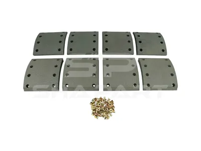 10.33004 Drum brake lining kit, axle kit, W: 180 mm, S: 19.9 mm