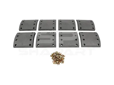 10.33015 Drum brake lining kit, axle kit - oversize, W: 180 mm, S: 21.5 mm