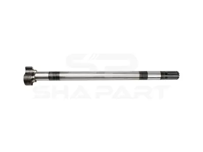 10.33116 Brake camshaft, left, D: 38 mm, L1: 629.5 mm, L3: 585 mm, 10 teeth
