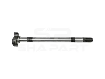 10.33118 Brake camshaft, left, D: 38 mm, L1: 575.2 mm, L3: 530.2 mm, 10 teeth