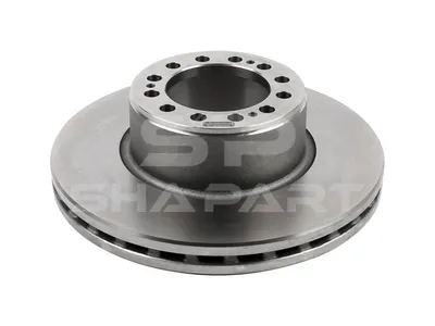 10.34100 Brake disc, D: 430 mm, 12 bores, b: 19 mm, P: 168 mm, d: 131 mm, H: 130 mm, S: 45 mm, s: 37 mm