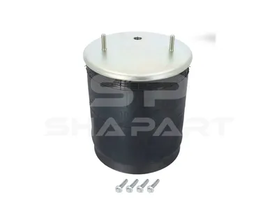 10.36004 Air spring, with plastic piston, D: 258 mm, Dmax: 300 mm, M12, M22 x 1,5, L: 340 mm